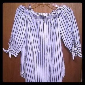 Off Shoulder Spaghetti Strap Shirt